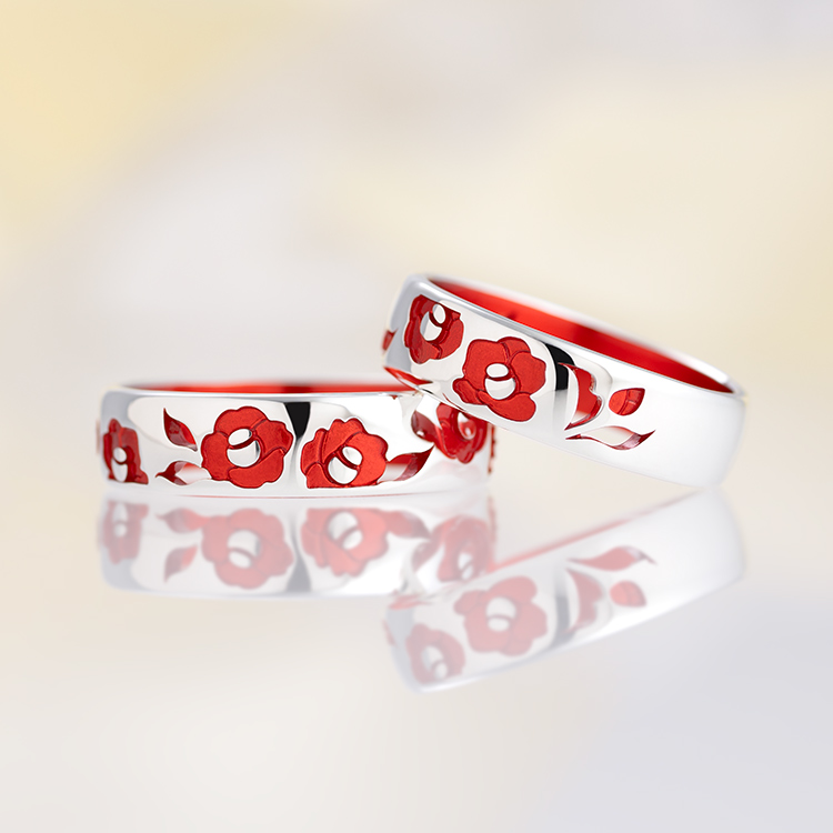 しとやかな誇り -椿リング- Angelic Jewelry