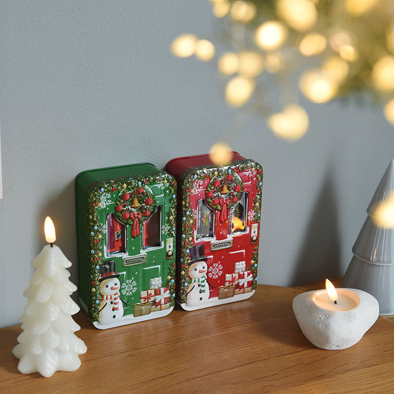 クリスマス イングリッシュティーショップ クリスマス・ドア・リース缶