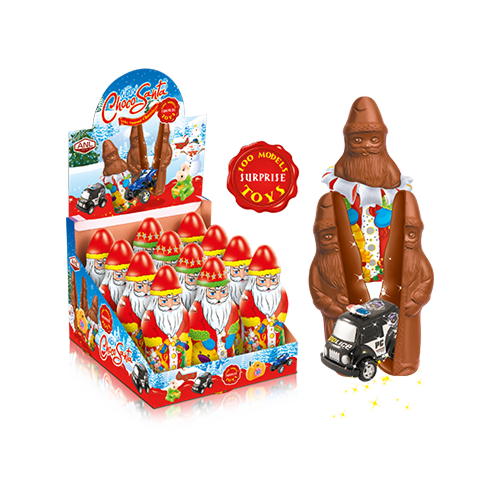 CHOCO SANTA MILKY COMPOUND CHOCOLATE FIGURE WITH SURPRISE TOY