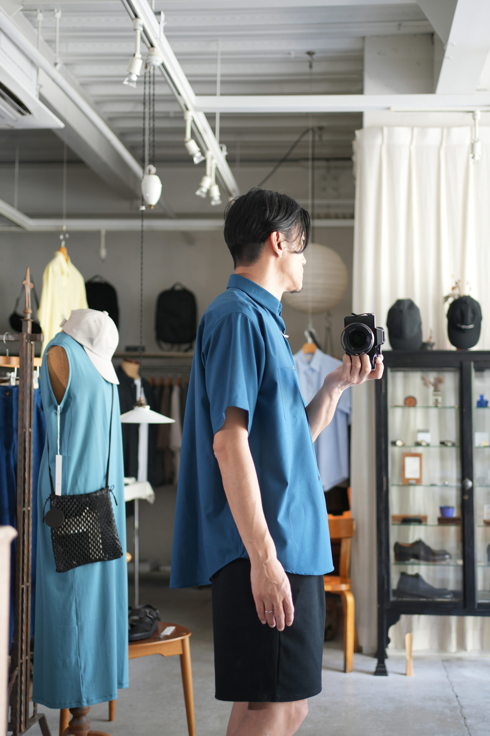 MARKAWARE」オーガニックウール 2/80 トロピカル COMFORT FIT SHIRT S