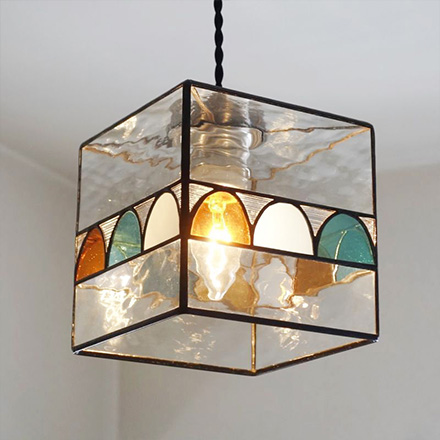 フーセン花切子ペンダントライト 138藤本幸治 アトリエ Ansan