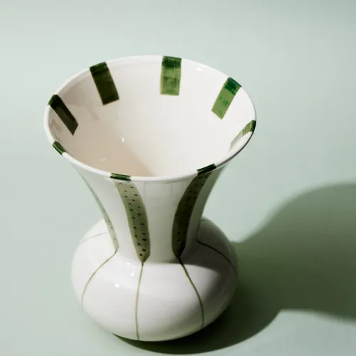KAHLER(ケーラー)/Signature vase グリーン H20 | 青山フラワー