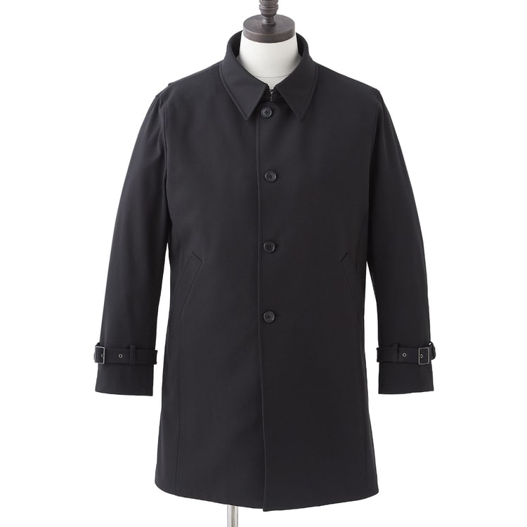 SizeMAX】はっ水 スーパーストレッチ ステンカラーコート LES MUE