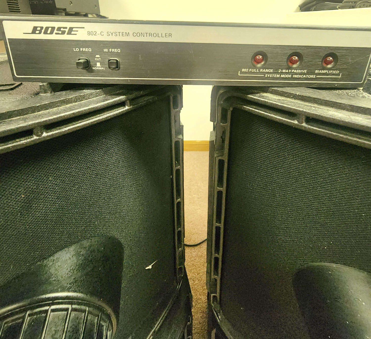 Bose 802 Series II PA Speakers (4x) + 802-E Active EQ – Excellent