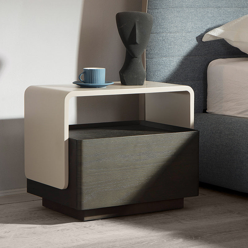 ACEX公式/ベッドサイドテーブル 高級感 オーク材