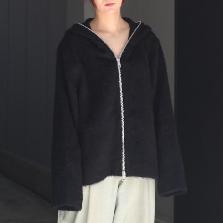 OUR HAT様専用OUR LEGACY ブラック フルジップ フーディ 44 モヘア