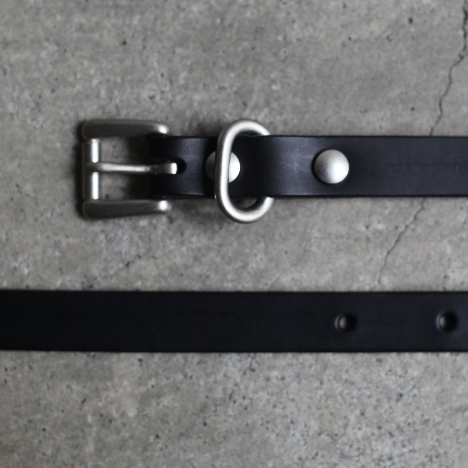 YOKO SAKAMOTO - 【残りわずか】Standard Belt Slim(BLACK×SILVER