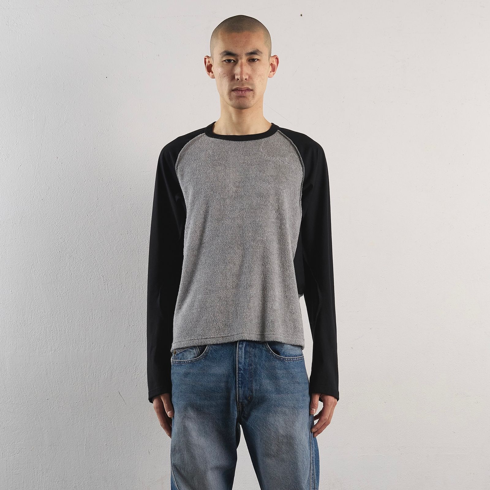 NVRFRGT - 【残りわずか】Terry Panelled Raglan Sleeve T-shirt