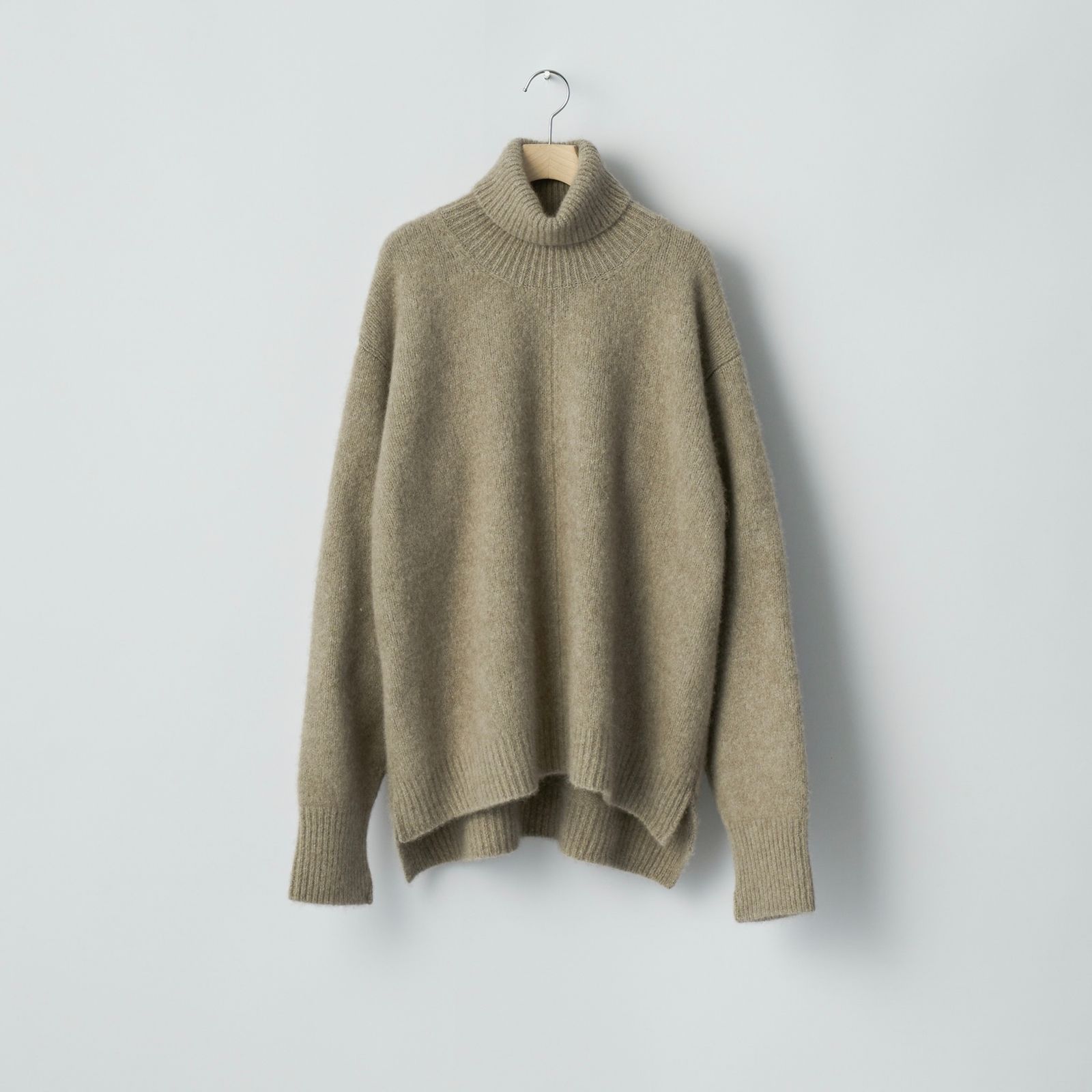 ssstein - 【残り一点】Cashmere/Sable Tweed Knit Turtle Neck LS