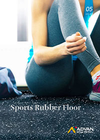 スポーツラバーフロア プラジョイントタイプ ホワイト｜ビニル床材