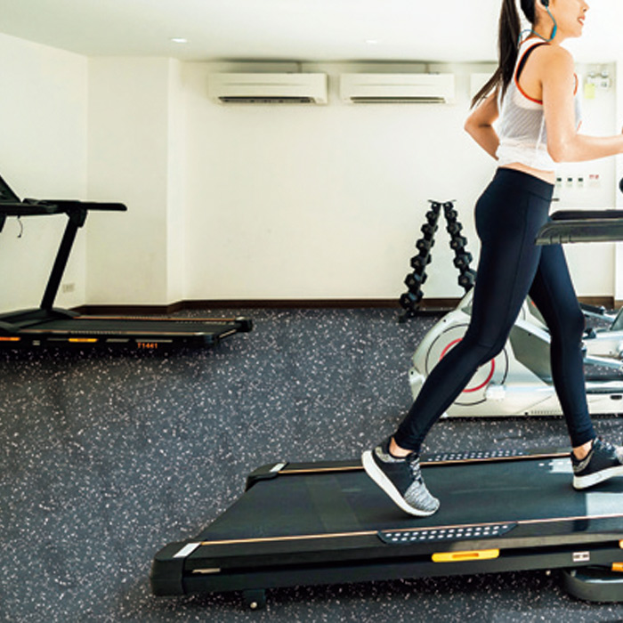 スポーツラバーフロア プラジョイントタイプ ホワイト｜ビニル床材