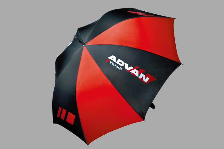希少 YOKOHAMA ADVAN アドバン 傘 黒/赤 晴雨兼用 ADVAN アンブレラ