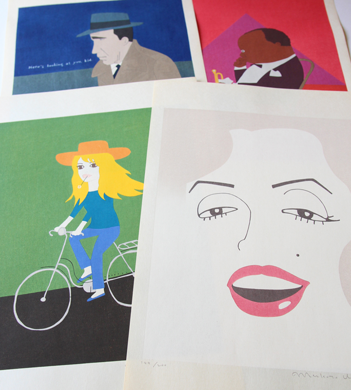 ふぁんたすてぃっく Jさま 専用ページ 和田誠 4点まとめて A4 額装品