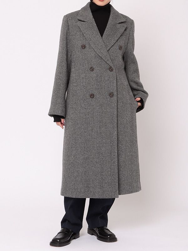 ETRE TOKYO - パターンチェスターコート - GREY | ADDICT WEB SHOP