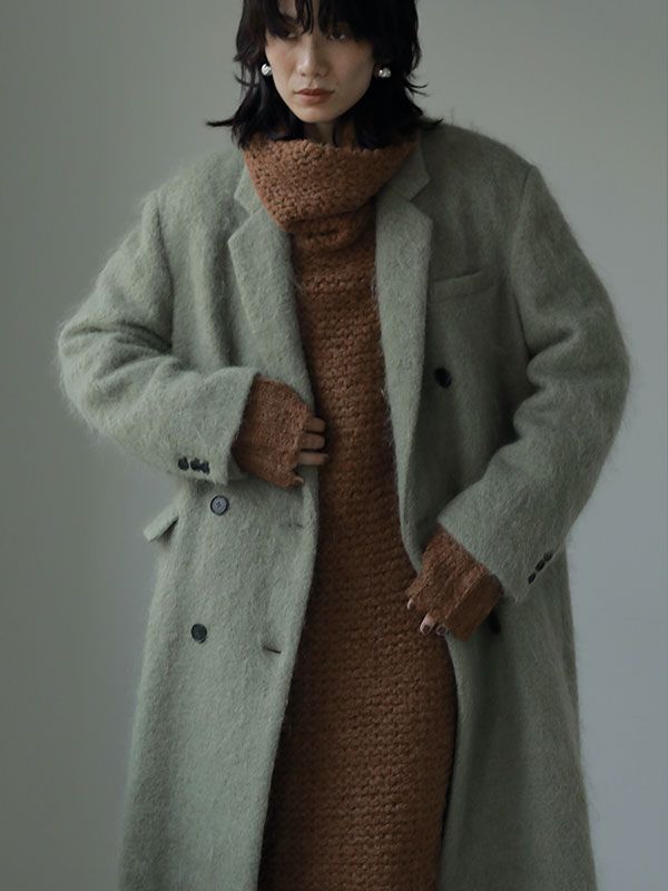 ETRE TOKYO - ウールシャギーチェスターコート - KHIKI | ADDICT WEB SHOP