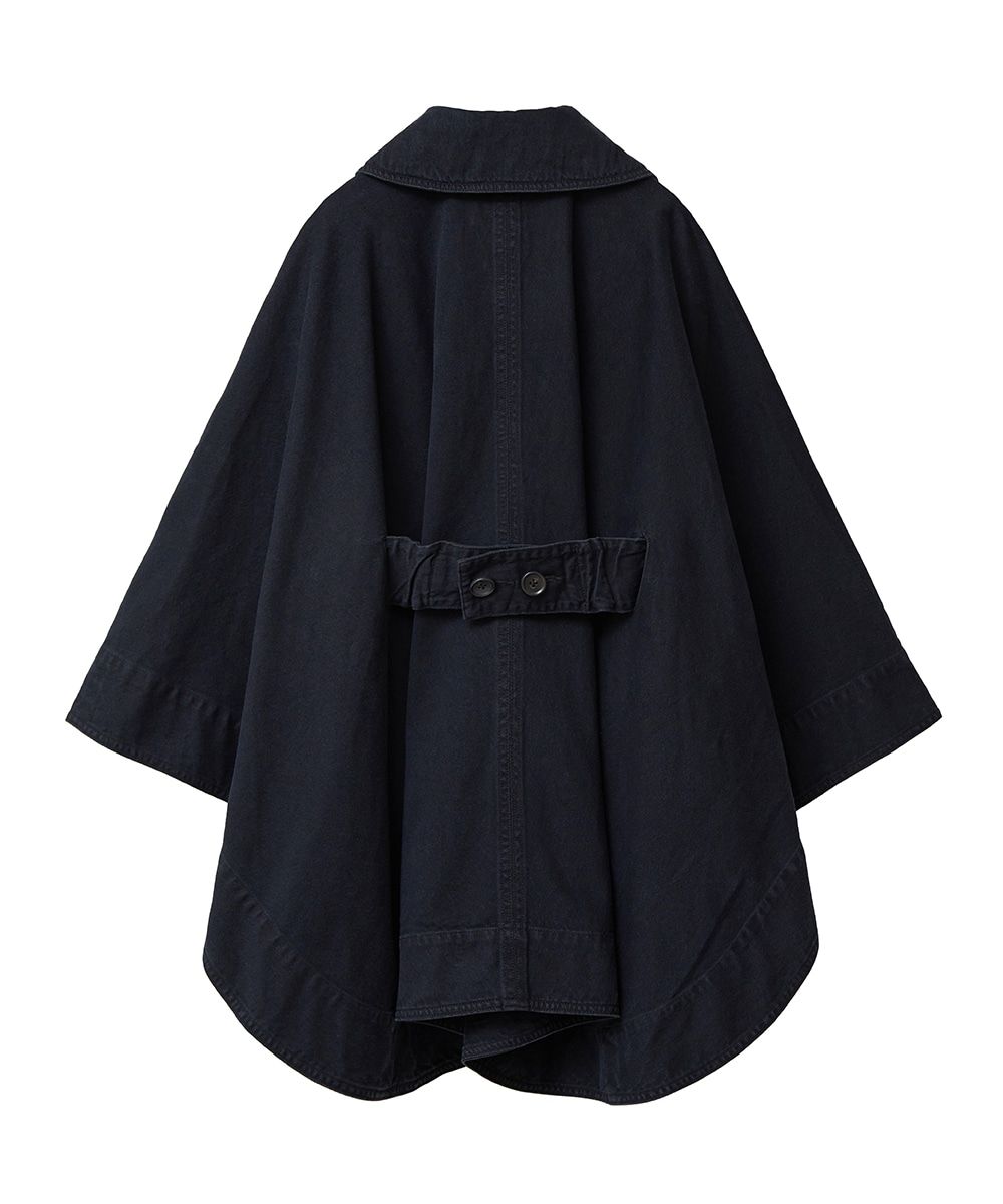 CLANE - デニム ケープ コート - DENIM CAPE COAT BLACK | ADDICT WEB SHOP