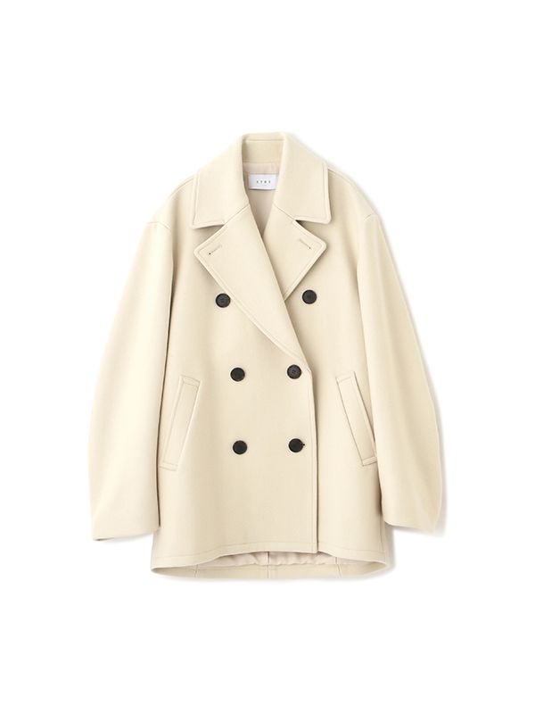 ETRE TOKYO - ダブルブレストコクーンコート - IVORY | ADDICT WEB SHOP