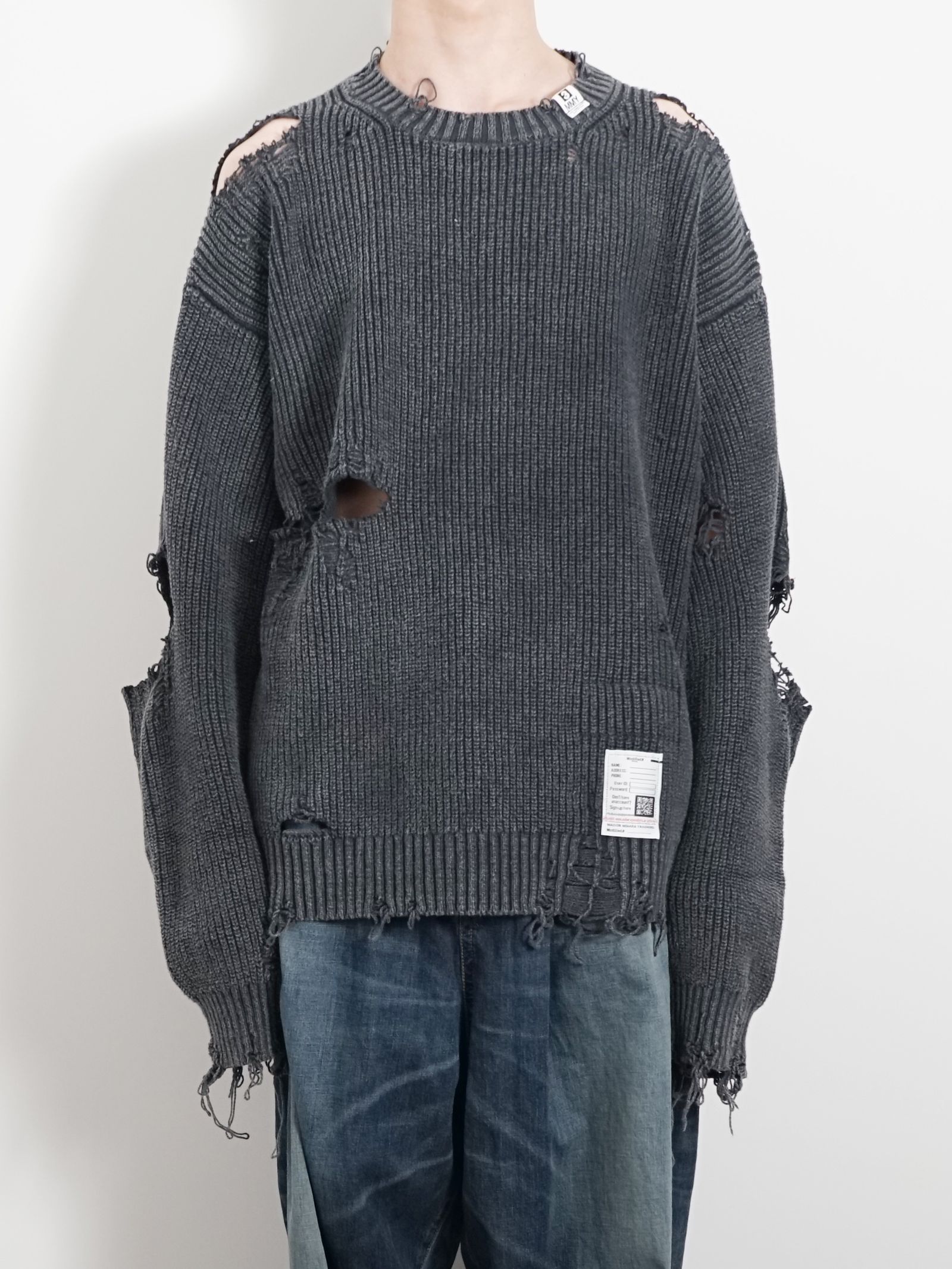 Maison MIHARA YASUHIRO - ブリーチドニットセーター - Bleached Knit