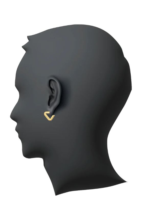 CAREERING - 【両耳用】 TRIANGLE 301 YELLOW - トライアングル ピアス