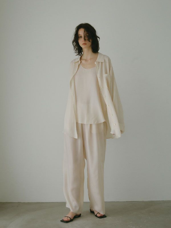 ETRE TOKYO - カフスカットオフキュプラシャツ - OFF WHITE | ADDICT