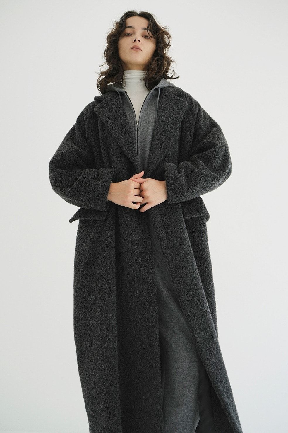 CLANE - 【25AW】ダブルウールロングコート - DOUBLE WOOL LONG COAT