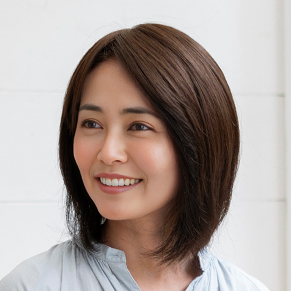 部分ウィッグ】総手植え ( 人毛ミックス ) ナチュラル ［モカブラウン