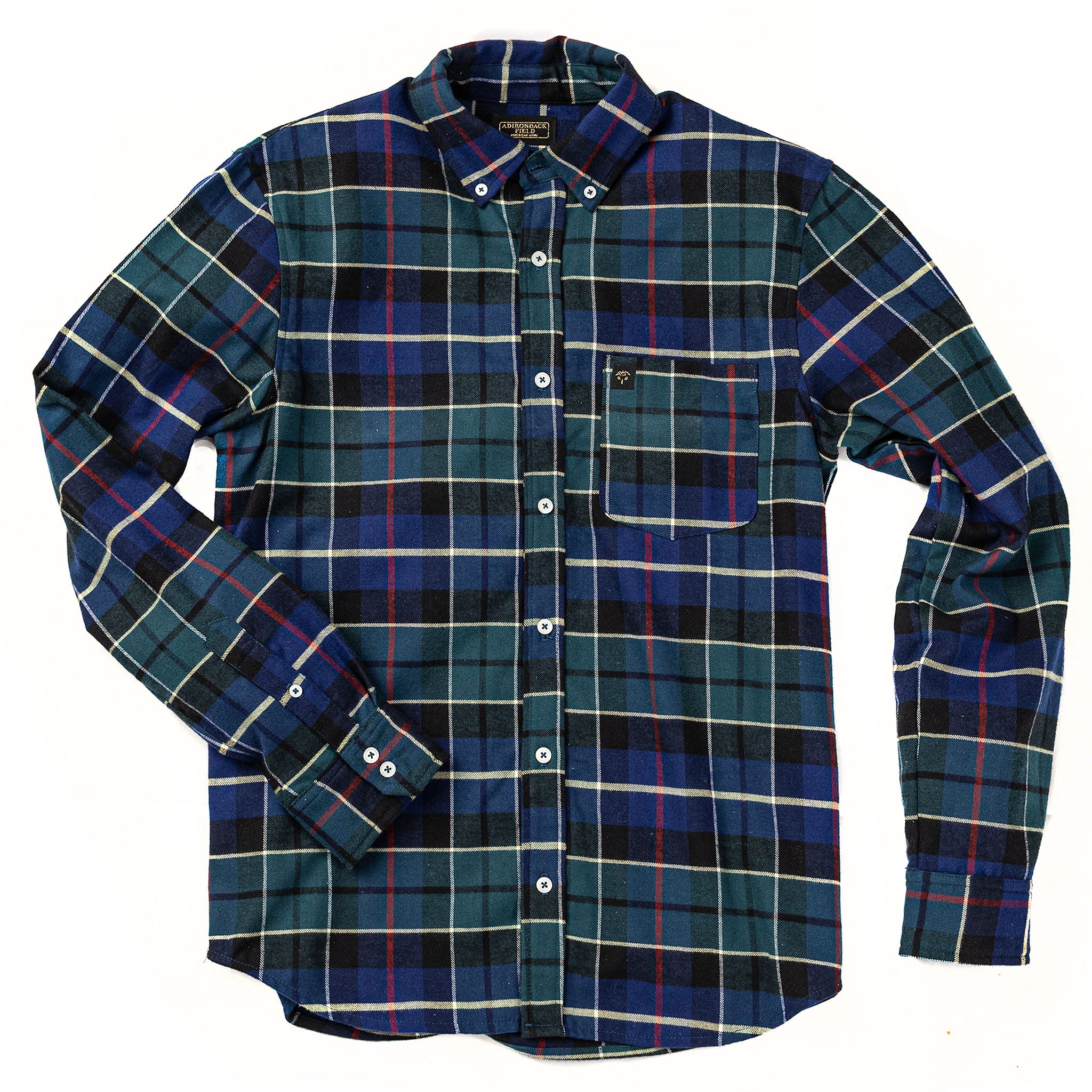 Grizzle Ocean Flannel Shirt – Adirondack Field