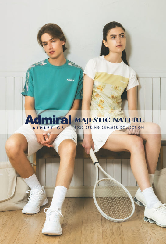 アドミラルテニスウェア2点セットアップホワイトL2024 【公式通販】