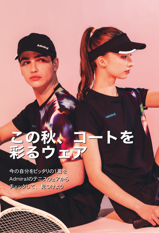 Admiral テニスウェア 上下セット ネイビー/ピンク Admiral テニス