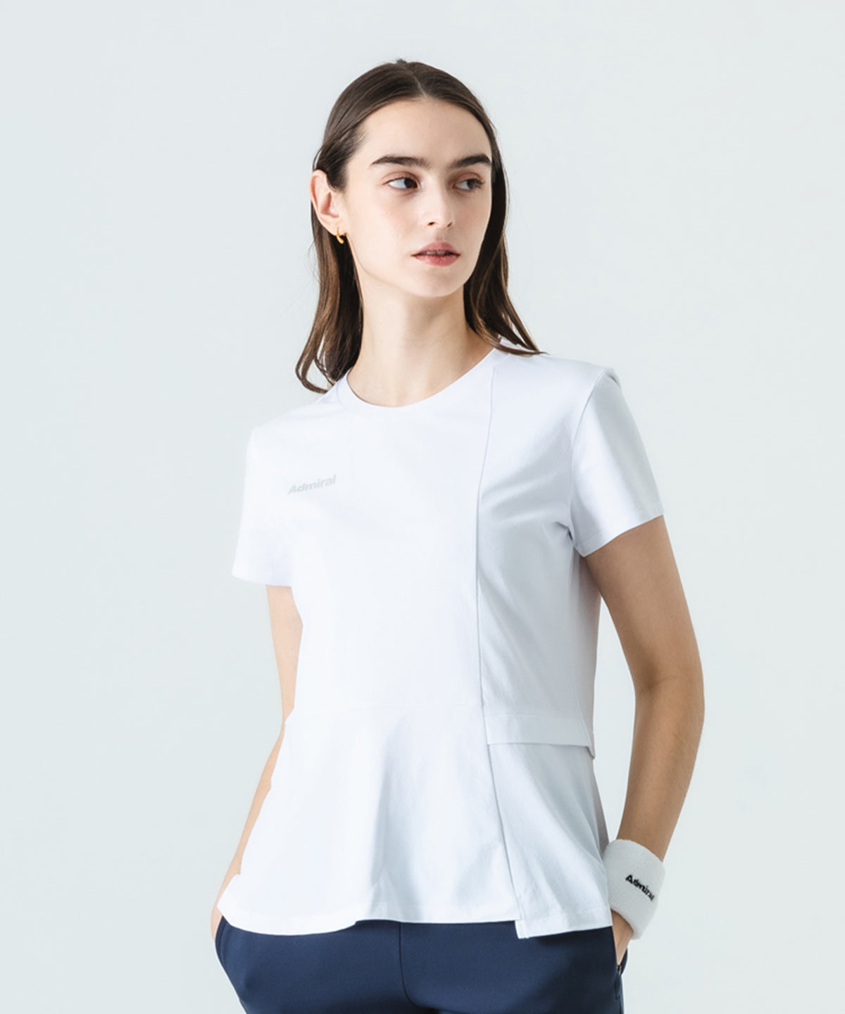 Admiral テニスウェアセット ホワイト/ライトブルー Admiral テニス