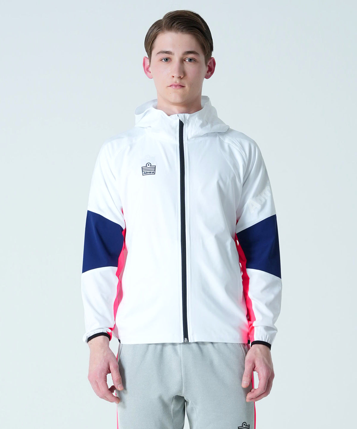 ジュビロ磐田 応援グッズ 裏付きウーブンパーカー ホワイト XXL