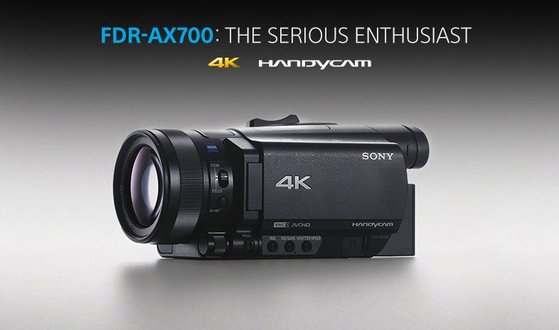 Sony FDR-AX700 4K Handycam Camcorder with 1