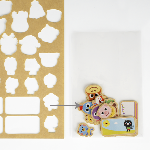 1枚1枚形どられたシールで可愛く使いやすい！お好きなデザインで作れる