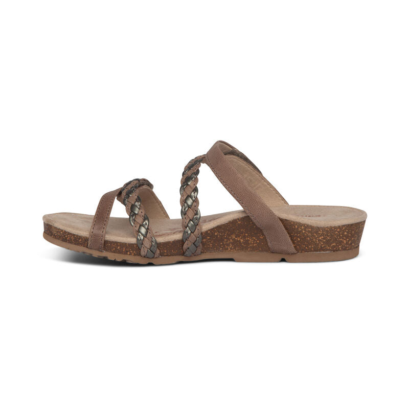Janey Braided Slide Sandal – Arch Support & Comfort | aetrex