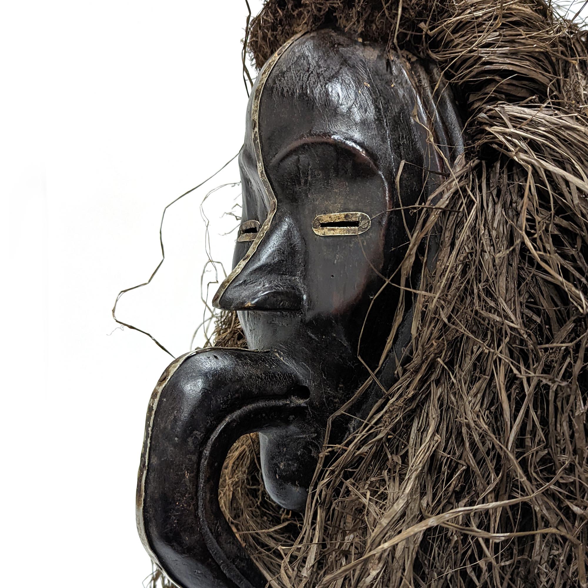 ダン族マスク アフリカン プリミティブアート 仮面 （n012-02