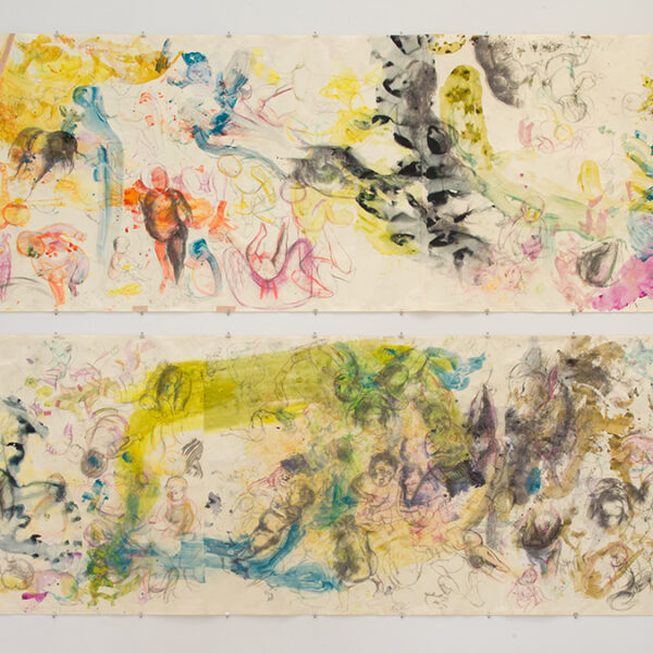 内田あぐり 24時の川 デッサン 真作 内田あぐり 24時の川 デッサン