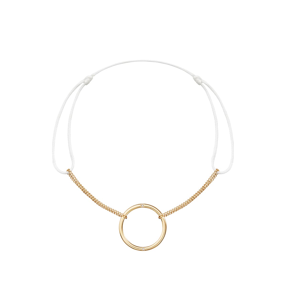 プレシュー コードブレスレット（ダイヤ2P） | AHKAH / アーカー