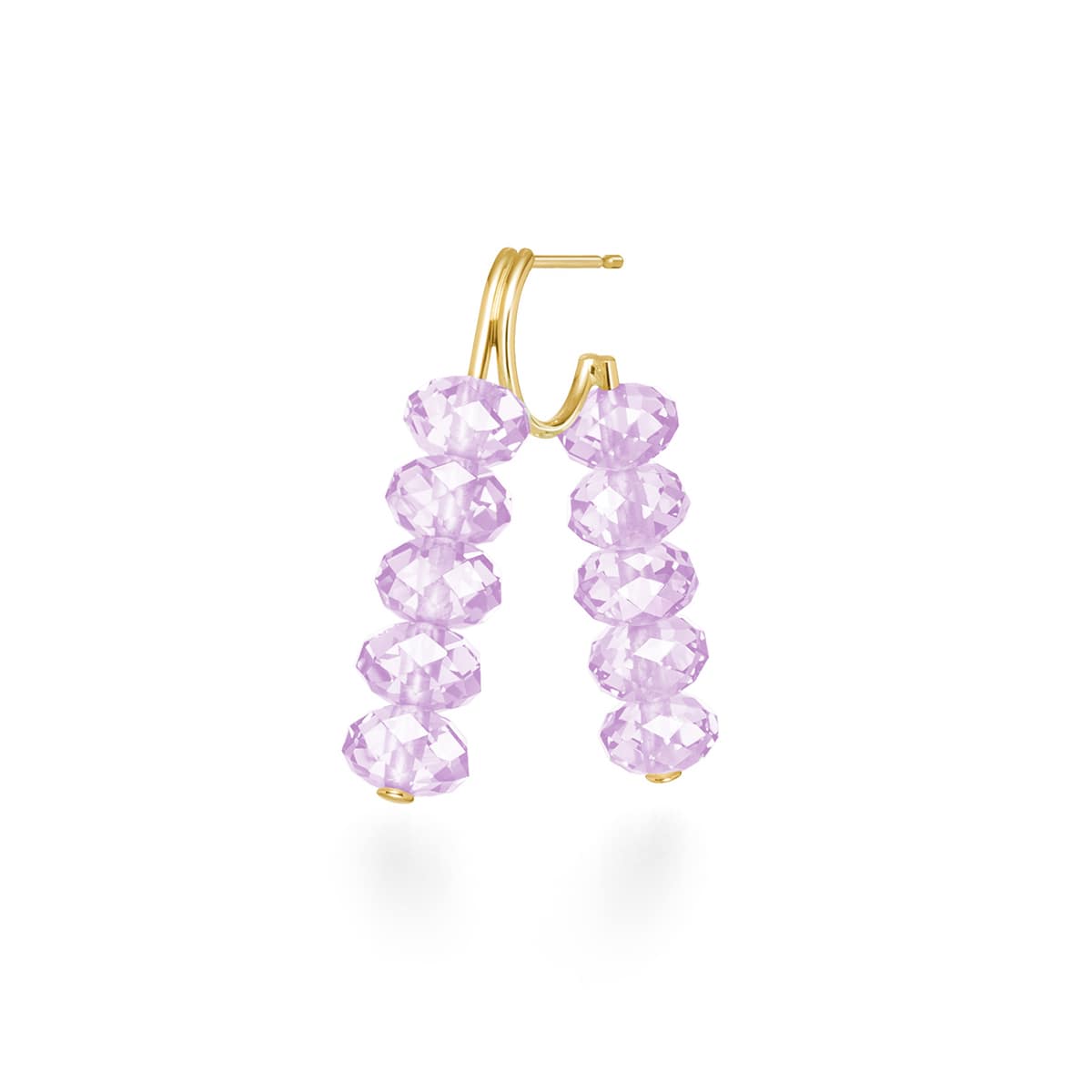 アーカースプリングシークイン（アメジスト） ピアス | AHKAH