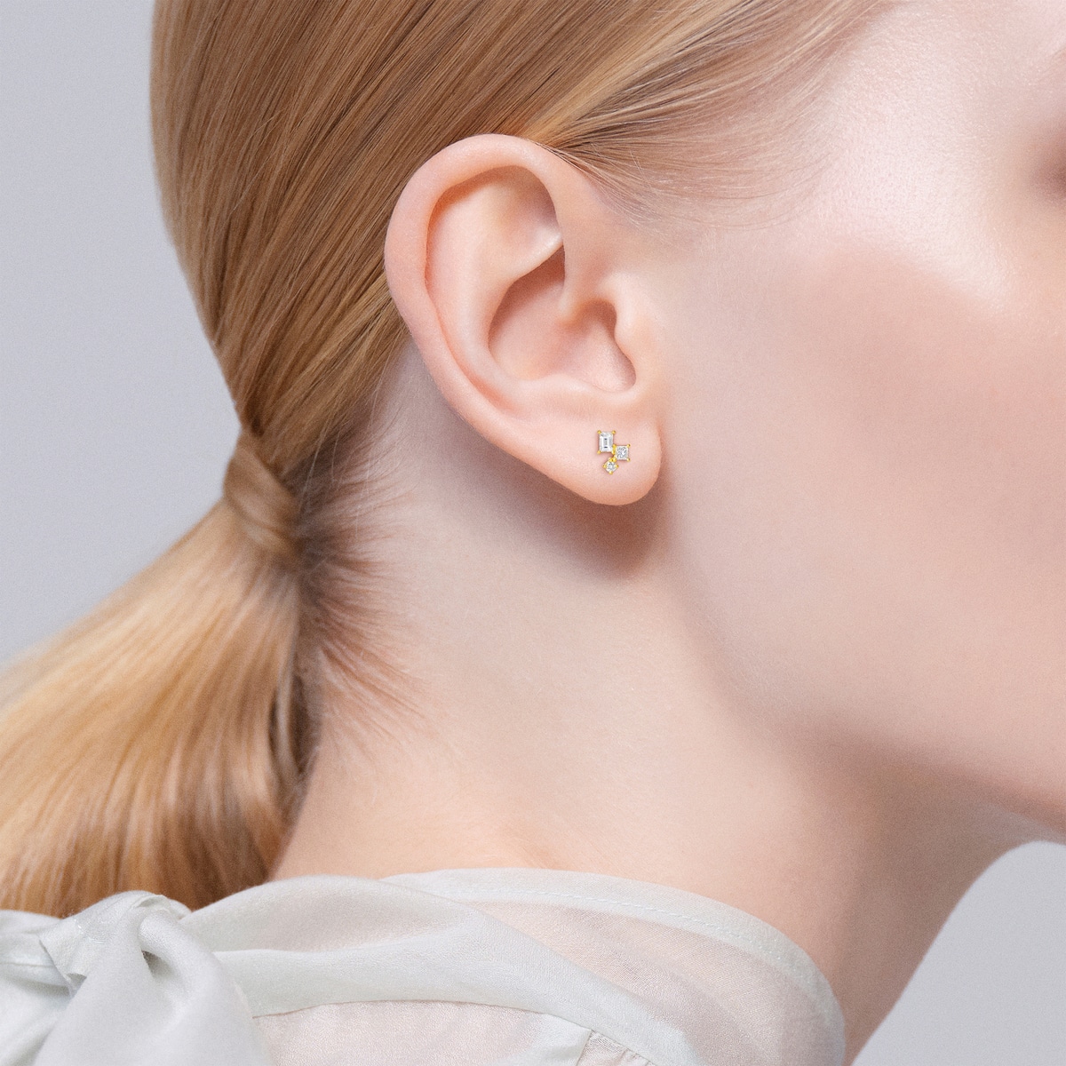 モザイクソラナ ピアス | AHKAH / アーカー | 【公式】 | オフィシャル