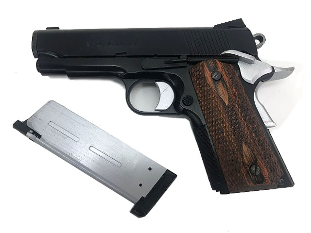 WA] ウィルソン コンバット SDS/STEALTH 木製グリップ赤茶 セミ