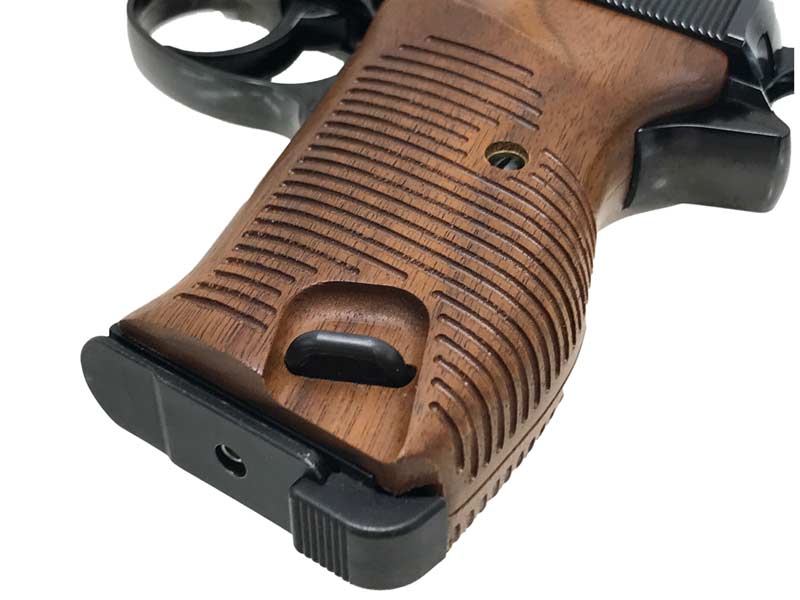 マルゼン] ワルサー P38 ABS ブラックメタル ガスブローバック 木製