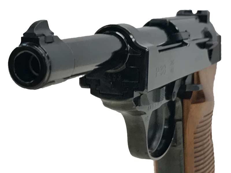 マルゼン] ワルサー P38 ABS ブラックメタル ガスブローバック 木製