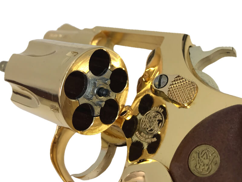 コクサイ] S&W M36 2インチ 24K GOLD MODEL No234 SMG 金属モデルガン
