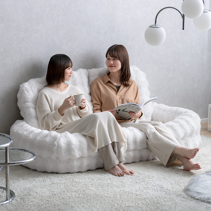 ふわとろ3wayソファベッド リクライニング 洗えるカバー付き Foure