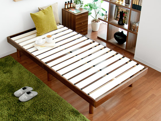シングル] 天然木無垢材すのこベッド フレーム単体 | 家具・インテリア
