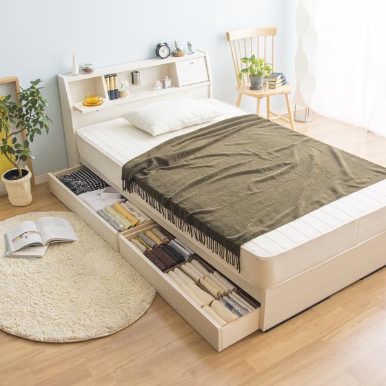 モダンベッド PRIVEE(プリヴェ) 【セミダブル】 マットレスなし | 家具