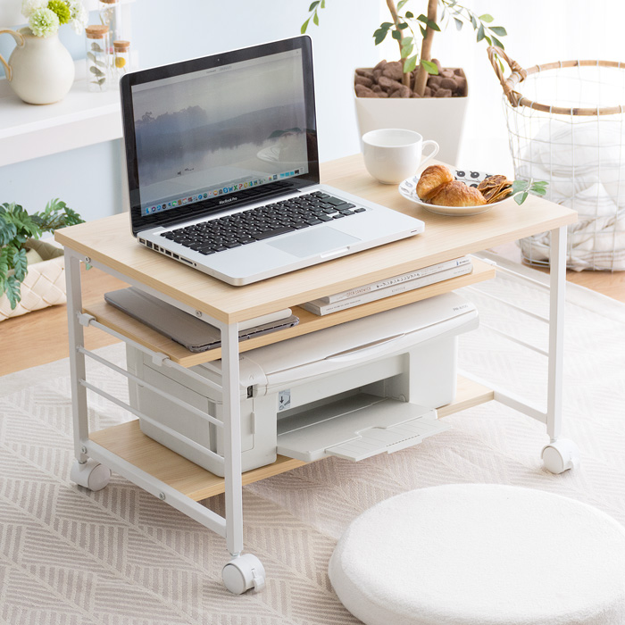 キャスター付き コンパクトPCローデスク Carla(カーラ) | 家具