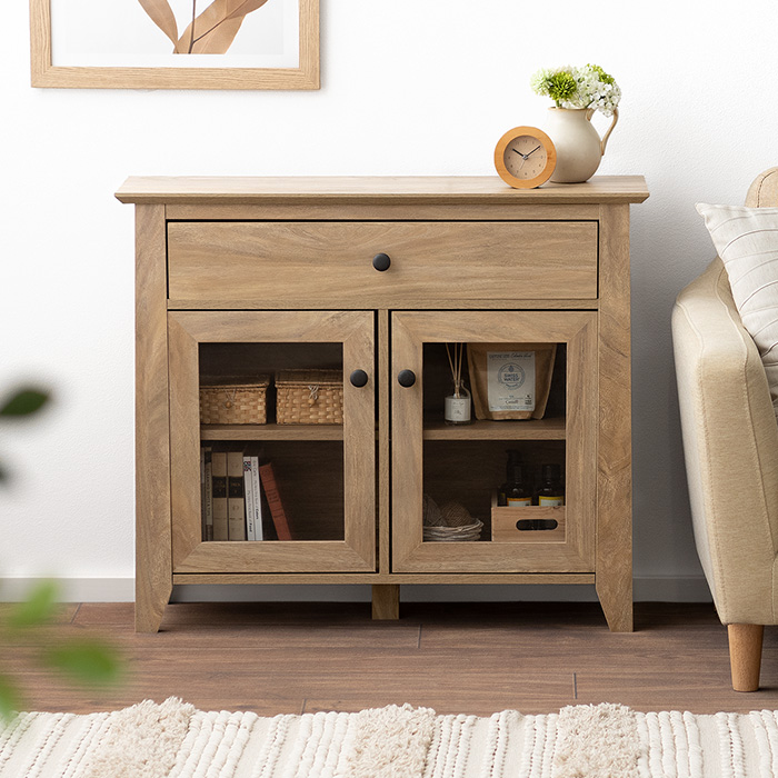 むーちゃん キャビネット 飾り棚 収納 シャビー ブロカント むーちゃん