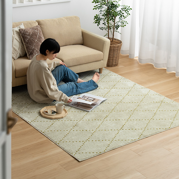 185×240/長方形] 日本製短毛シャギーラグ PONT(ポント) | 家具