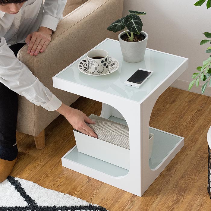 サイドテーブル ARCA〔アルカ〕 2段タイプ | 家具・インテリア通販